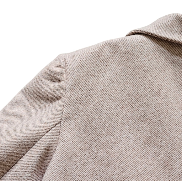 Zara Oversized Double-Breasted Coat in Light Pink Size Womens Small - Picture 5 of 7